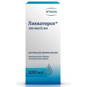 Купить: Ликватирол 100 мкг/5 мл 100 мл раствор для приема внутрь в комплекте с адаптером и шприцем дозирующим
