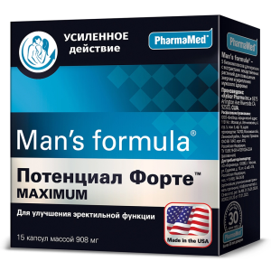 Купить: Man's formula Потенциал Форте Maximum 15 шт капсулы