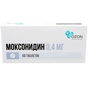 Купить Моксонидин 400 мкг 60 шт таблетки покрытые пленочной оболочкой