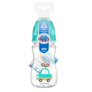 Купить: Canpol Babies Easystart Toys 240 мл бутылочка пластиковая с широким горлышком антиколики 3+ бирюзовая артикул 35/206