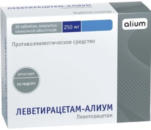 Купить: Леветирацетам-Алиум 250 мг 30 шт таблетки покрытые пленочной оболочкой