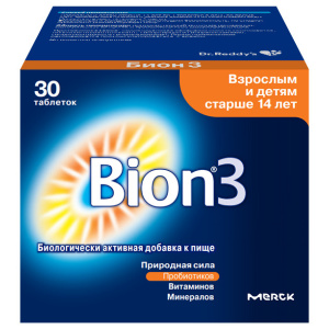 Купить: Бион 3 1050 мг 30 шт таблетки