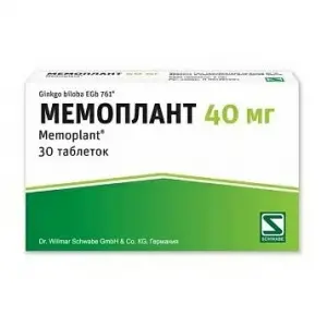 Купить Мемоплант 40 мг 30 шт таблетки покрытые пленочной оболочкой