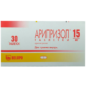 Купить: Арипризол 15 мг 30 шт таблетки
