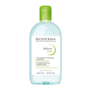 Купить: Bioderma Sebium H2O 500 мл вода мицеллярная очищающая для жирной и проблеиной кожи