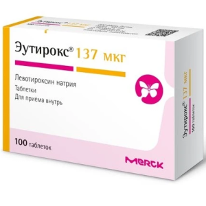 Купить: Эутирокс 137 мкг 100 шт таблетки
