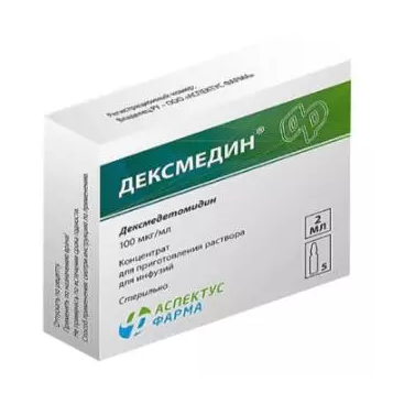 Купить Дексмедин 100 мкг / мл 2 мл 5 шт концентрат для приготовления раствора для инфузий