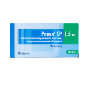 Купить: Равел СР таблетки ппо пролонг 1,5мг №30