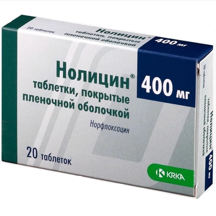 Купить Нолицин таблетки ппо 400мг №20 (KRKA d.d.)
