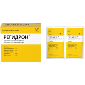 Купить: Регидрон 18,9 г 20 шт порошок для приготовления раствора для приема внутрь