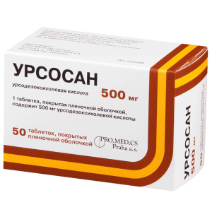 Купить: Урсосан Форте таб ппо 500мг №50