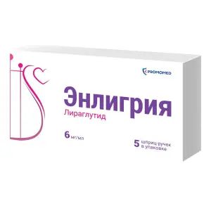 Купить Энлигрия 6 мг/мл 3 мл 5 шт раствор для подкожного введения шприц-ручки