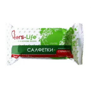 Купить: Салфетки стерильные 2-х слойные 10 шт 16 см X 14 см