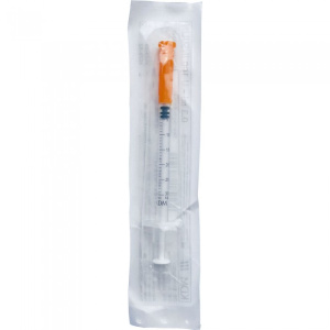 Купить: Шприц инсулиновый U-100 0,3 мл 1 шт 3-х компонентный с интегрированной иглой 30G (0,30 x 8 мм)