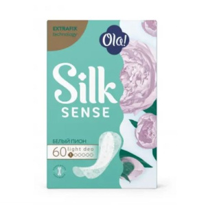 Купить: Ежедневные гигиенические прокладки OLA! Silk Sense Light аромат белый пион №60