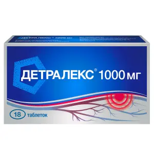 Купить Детралекс 1000 мг 18 шт таблетки покрытые пленочной оболочкой