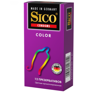 Купить Sico Color 12 шт презервативы разноцветные