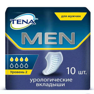 Купить: Tena Men 10 шт прокладки урологические уровень 2