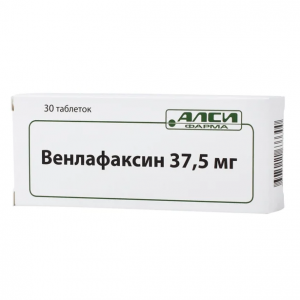 Купить: Венлафаксин-Алси 37,5 мг 30 шт таблетки