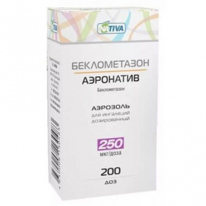 Купить: Беклометазон-Аэронатив аэрозоль д/инг доз 250мкг/доз 200ДОЗ