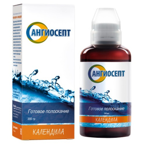 Купить: Ангиосепт 200 мл ополаскиватель с календулой