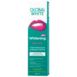 Купить: Global White 100 г паста зубная отбеливающая энзимное отбеливание