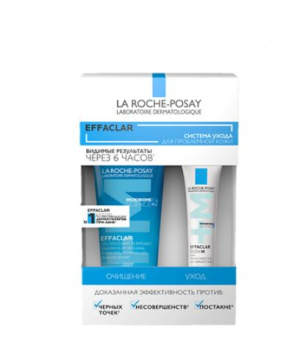 Купить: La Roche-Posay Effaclar набор гель 50 мл и Дуо+М 15 мл