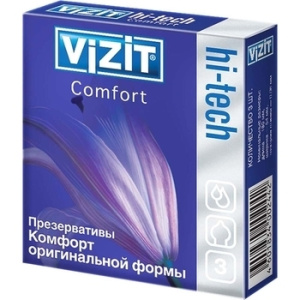 Купить: VIZIT Hi-tech comfort  презервативы 3 шт.