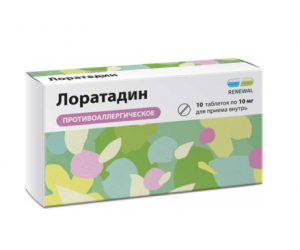 Купить: Лоратадин Реневал 10 мг 10 шт таблетки