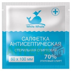 Купить: Салфетка антисептическая спиртовая 60ммX100мм №400