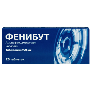 Купить: Фенибут 250 мг 20 шт таблетки