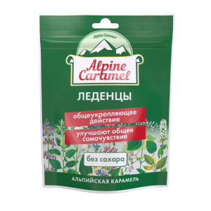 Купить: Alpine Caramel 75 г альпийская карамель леденцы без сахара