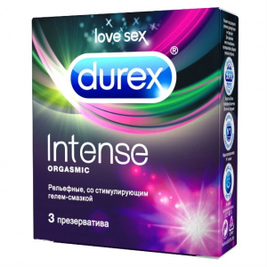 Купить: Durex Intense Orgasmic презервативы рельефные 3 шт.