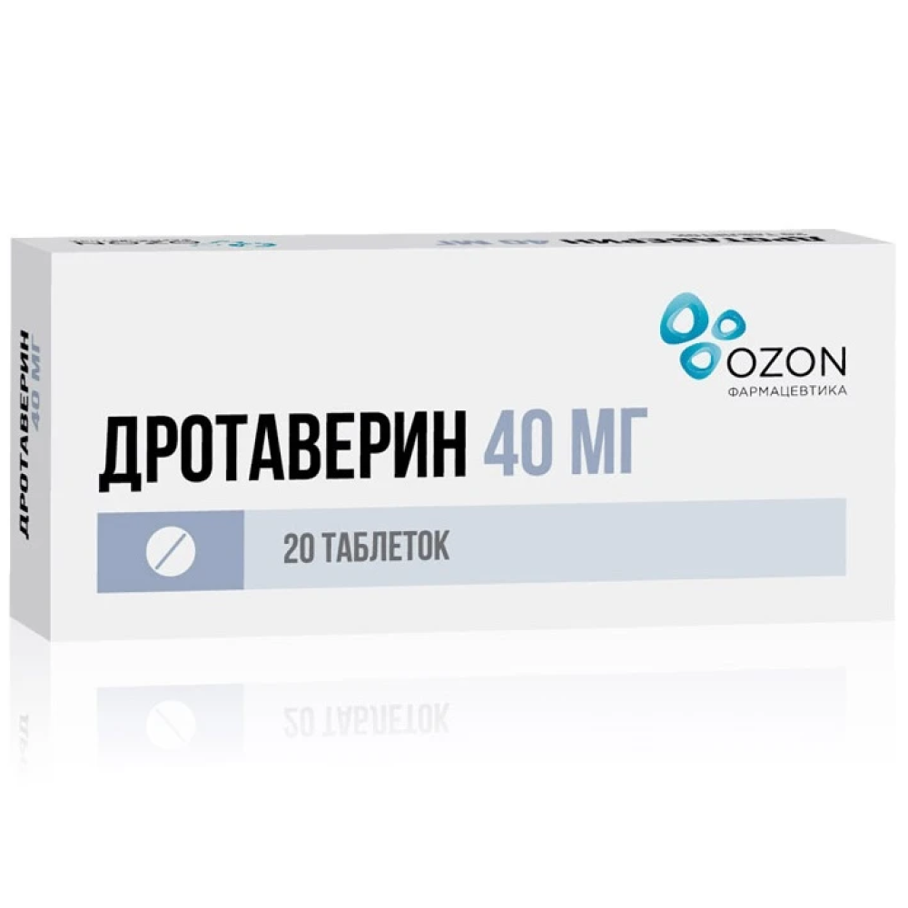 Купить Дротаверин 40 мг 20 шт таблетки