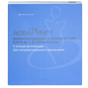 Купить: НоваРинг 15 мкг + 120 мкг 3 шт кольцо вагинальное