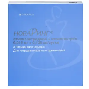 Купить НоваРинг 15 мкг + 120 мкг 3 шт кольцо вагинальное