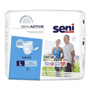 Купить: Seni Active подгузники-трусы р.L №10 (6 капель)