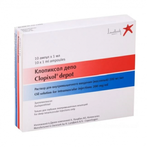 Купить: Клопиксол-Депо 200 мкг/мл 1 мл 10 шт раствор для внутримышечного введения масляный