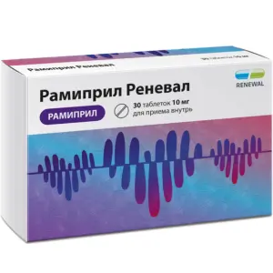 Купить Рамиприл Реневал 10 мг 30 шт таблетки