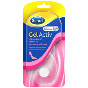 Купить: Scholl GelActiv стельки гелевые для обуви на высоком каблуке