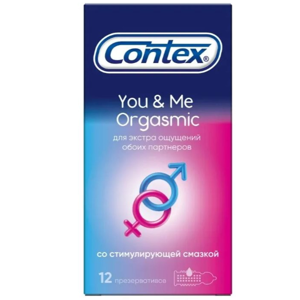 Купить Contex You&Me Orgasmic 12 шт презервативы