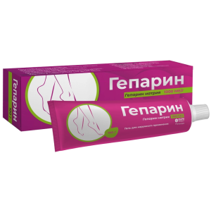 Купить: Гепарин 1000 МЕ/г 100 г гель для наружного применения