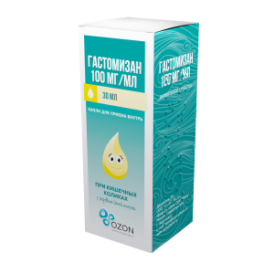 Купить: Гастомизан 100 мг/мл 50 мл капли для приема внутрь флакон