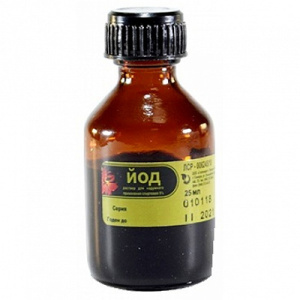 Купить: Йод 5 % 25 мл раствор для наружного применения спиртовой