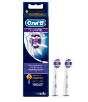 Купить: ORAL-B 3D White EB18 2 шт насадка для электрической зубной щетки