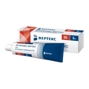 Купить Кетопрофен-Вертекс 5 % 50 г гель для наружного применения