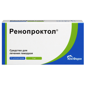 Купить: Ренопроктол 5 мг 10 шт суппозитории ректальные 