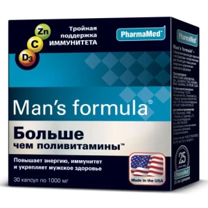 Купить Man's formula Больше чем поливитамины 30 шт капсулы