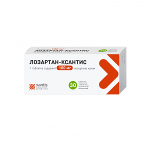 Купить: Лозартан-Ксантис 100 мг 30 шт таблетки покрытые пленочной оболочкой
