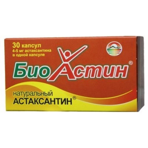 Купить: БиоАстин Астаксантин 500 мг 30 шт капсулы